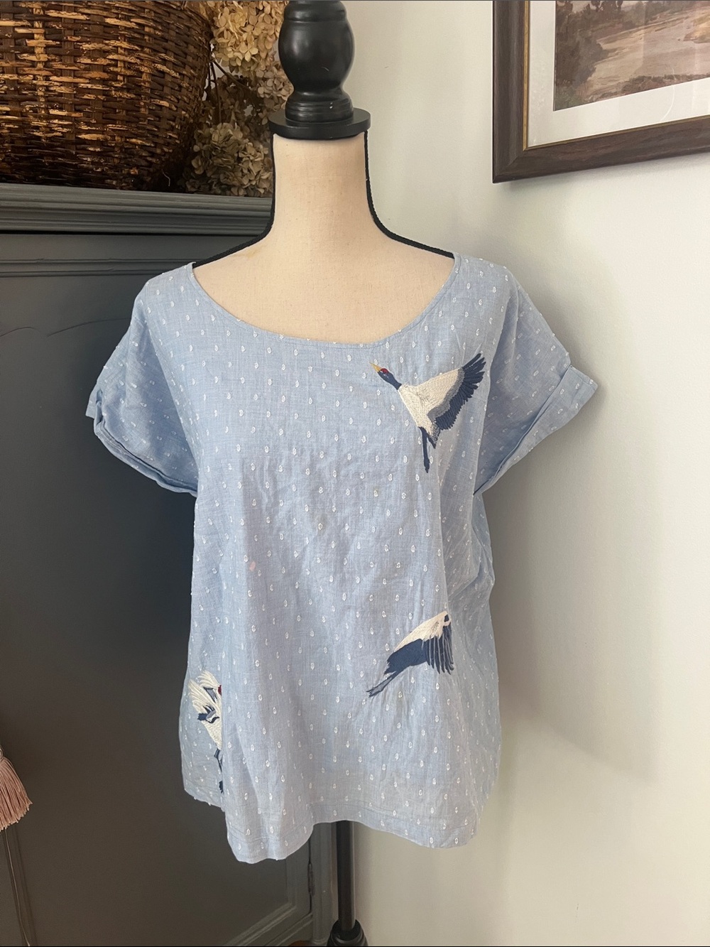Roller Rabbit Heron Top